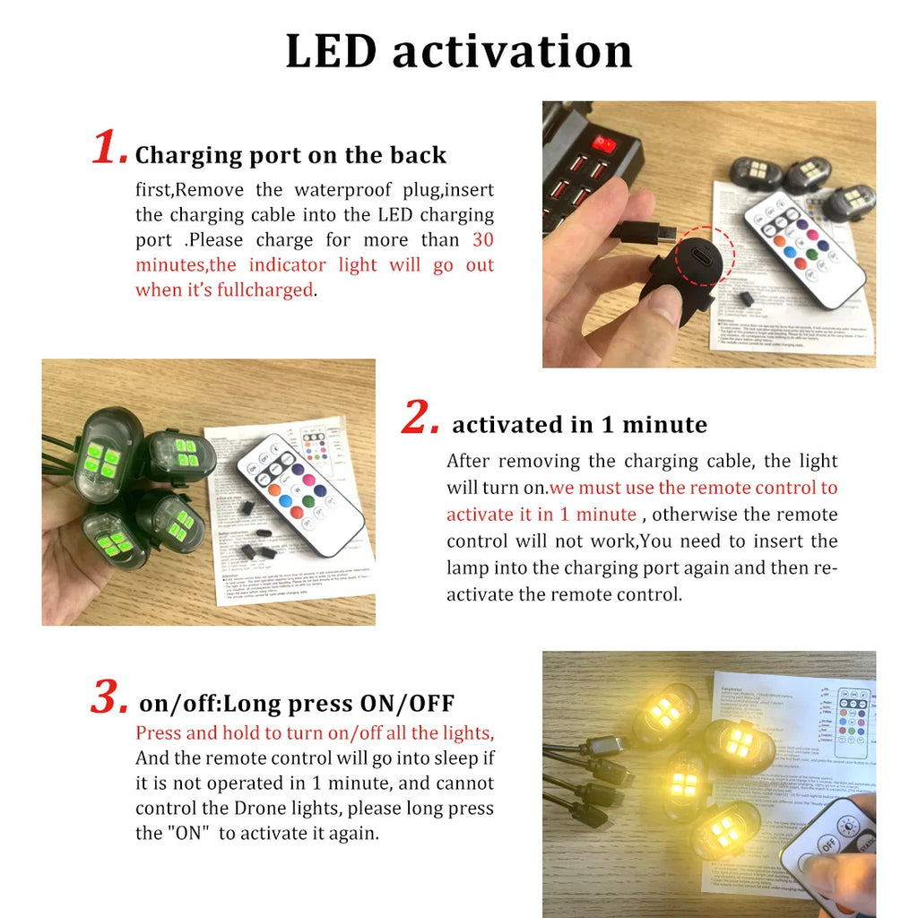 RGB Stemningslys til Bil – Trådløs Ambient LED med Fjernbetjening