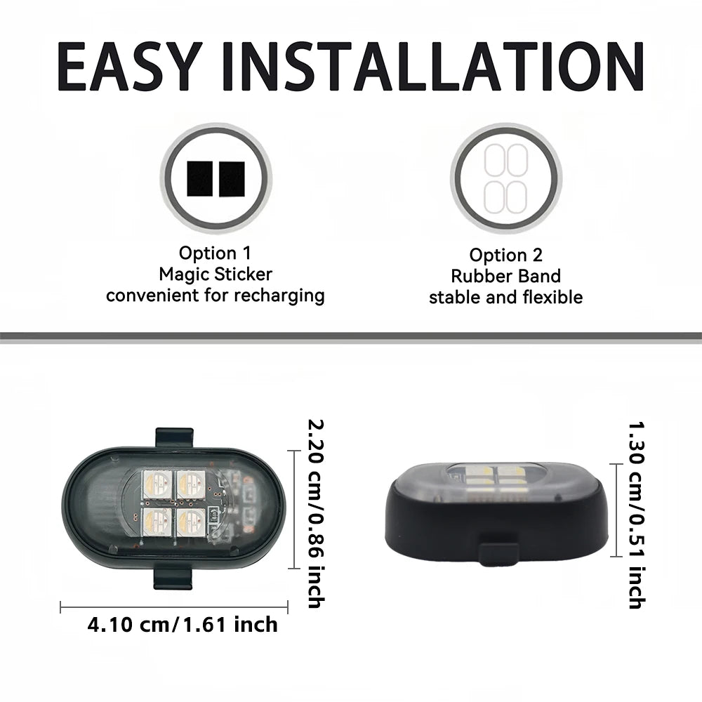 RGB Stemningslys til Bil – Trådløs Ambient LED med Fjernbetjening